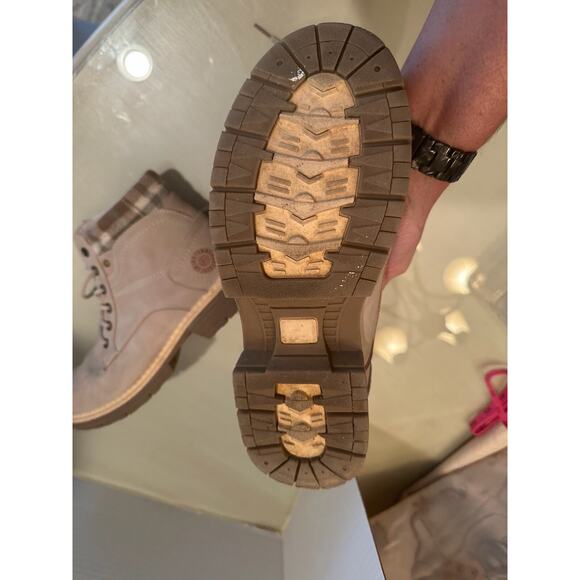 Anjou Femme Womens Hiking Snow Boots Lace Up‎ Round Toe Ankle Fleece Lined - Picture 12 of 12